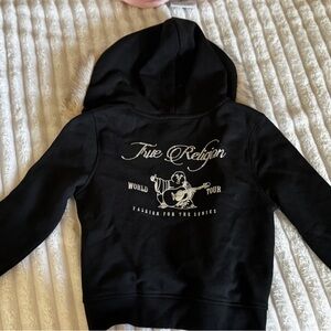True Religion Black Hoodie with Fur Hood